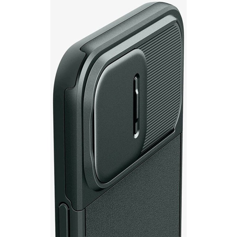 Чохол Spigen для Apple iPhone 15 Pro Max Optik Armor MagFit Abyss, Green