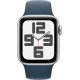 Смартгодинник Apple Watch SE GPS 40mm Silver Aluminium Case with Storm Blue Sport Band – S/M