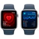 Смартгодинник Apple Watch SE GPS 44mm Silver Aluminium Case with Storm Blue Sport Band – S/M
