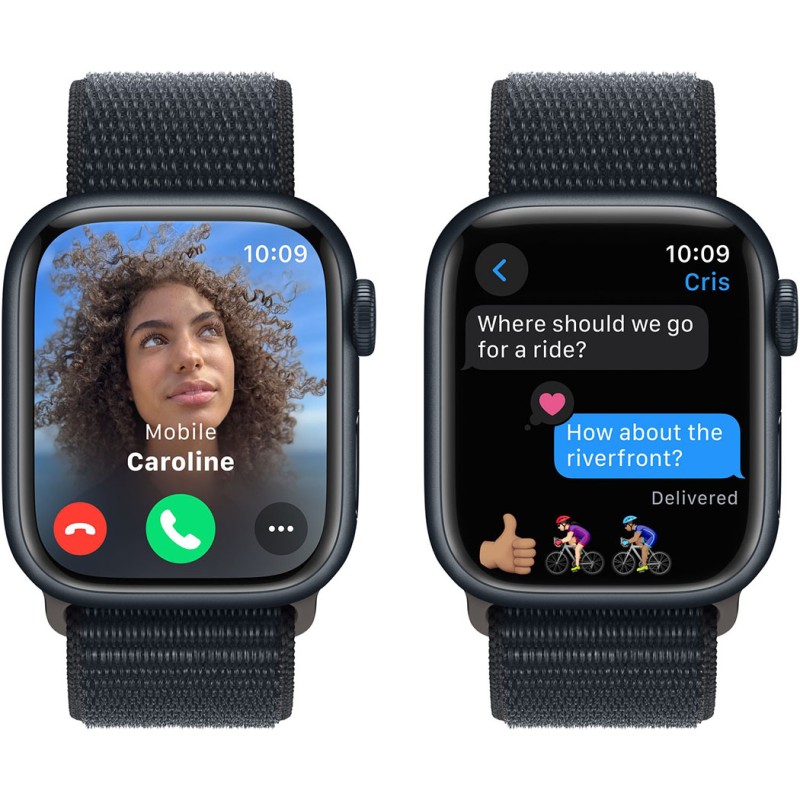 Смартгодинник Apple Watch Series 9 GPS 41mm Midnight Aluminium Case with Midnight Sport Loop