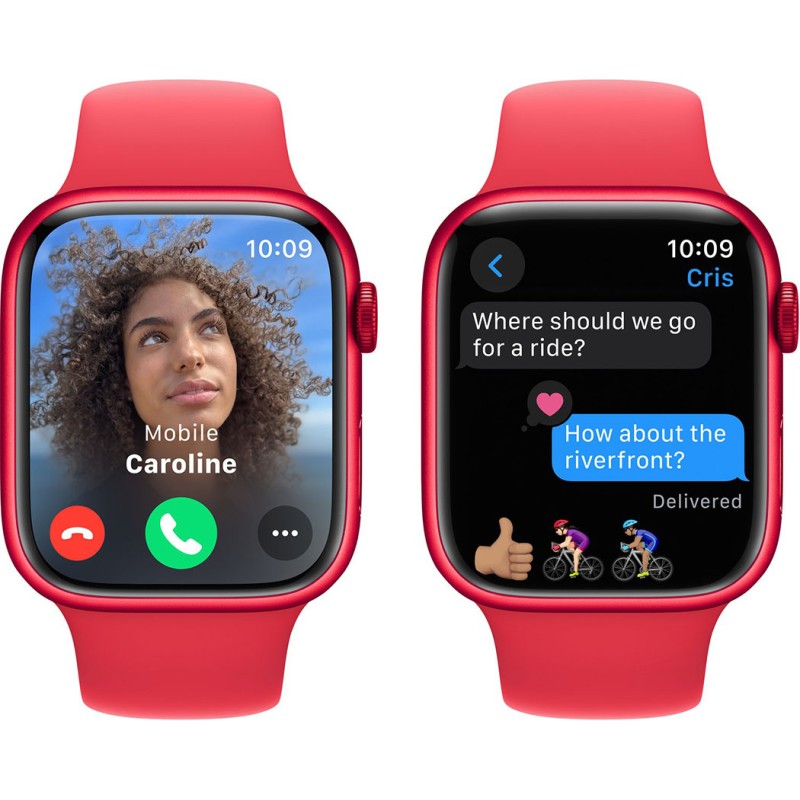 Смартгодинник Apple Watch Series 9 GPS 45mm RED Aluminium Case with RED Sport Band – S/M