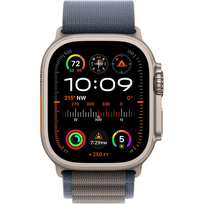 Смартгодинник Apple Watch Ultra 2 GPS + Cellular, 49mm Titanium Case with Blue Alpine Loop – Large