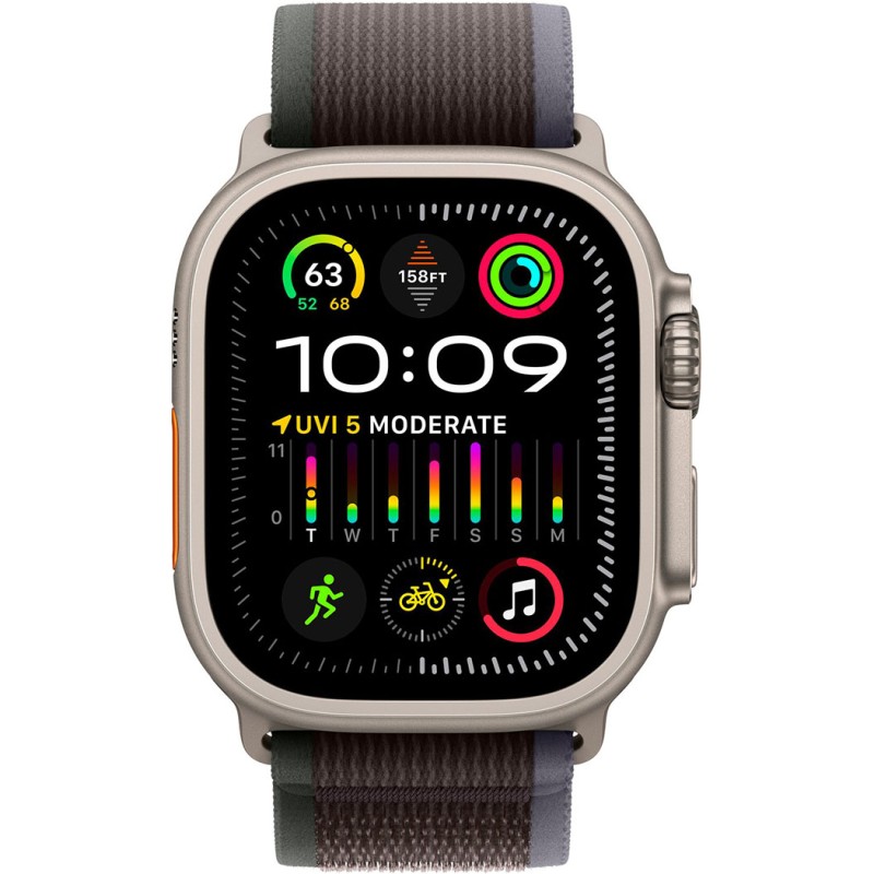 Смартгодинник Apple Watch Ultra 2 GPS + Cellular, 49mm Titanium Case with Blue/Black Trail Loop – S/M